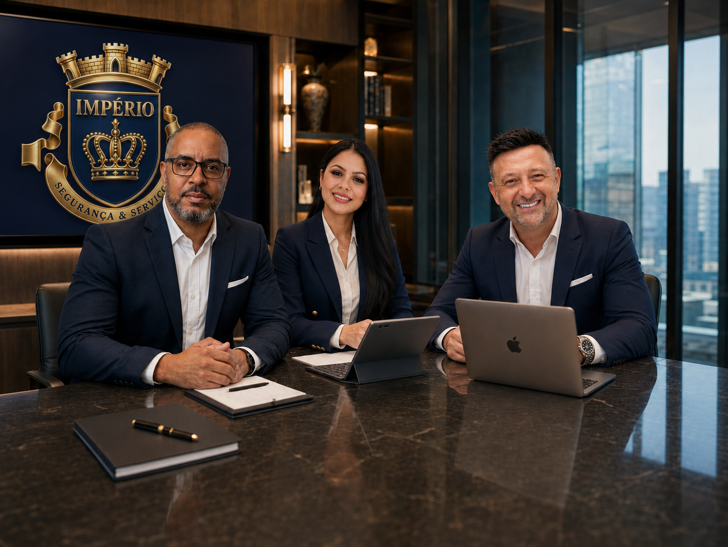 Equipe Império Prevenção – sala de reunião sofisticada